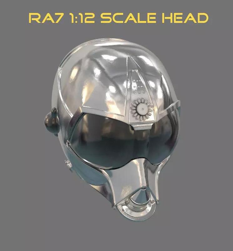 RA7 Droid Black Series Size 3D print Head
