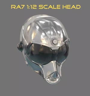 RA7 Droid Black Series Size 3D print Head