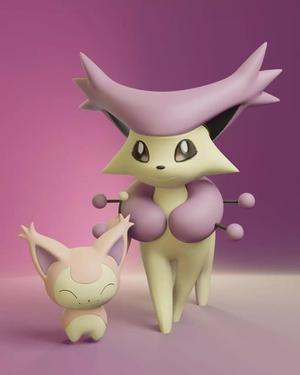 Pokemon - Skitty and Delcatty