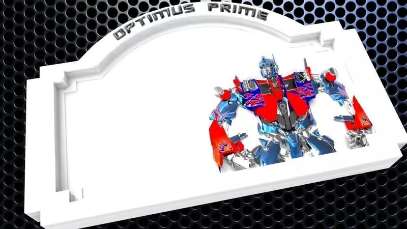Optimus Prime Bedroom Door Sign Template - 2 versions