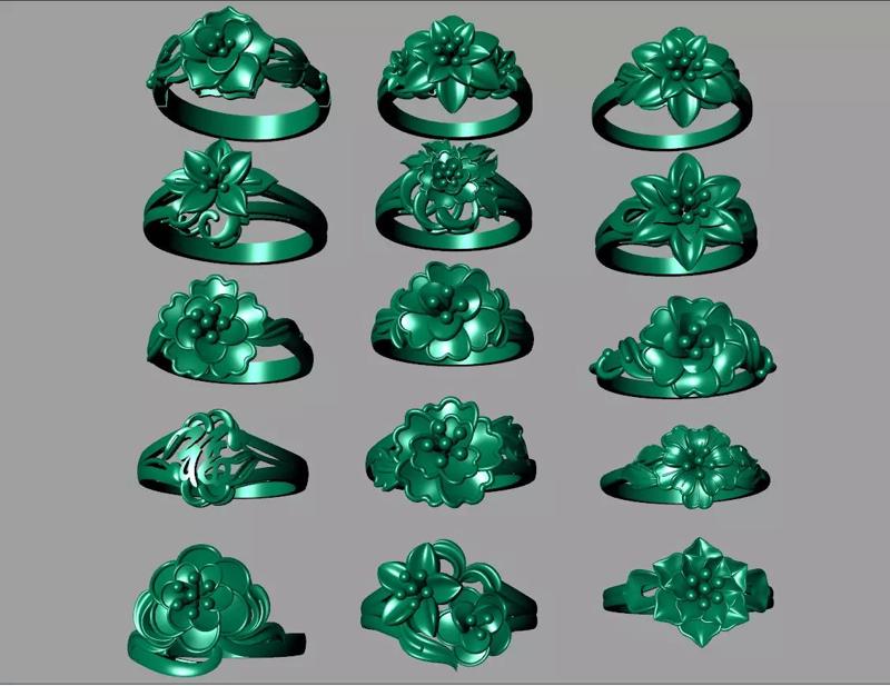COMBO 15 24K RINGS 3D
