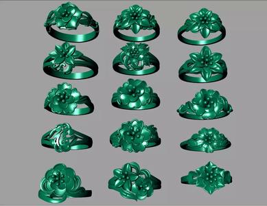 COMBO 15 24K RINGS 3D