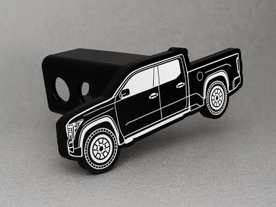 4th Gen Toyota Tacoma LB Outline Hitch Cover