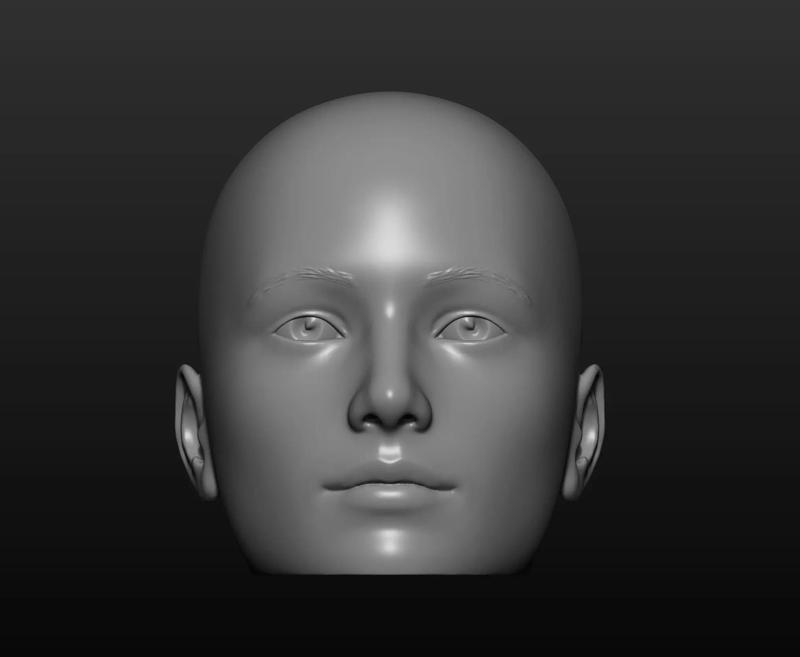 Teen mannequin head