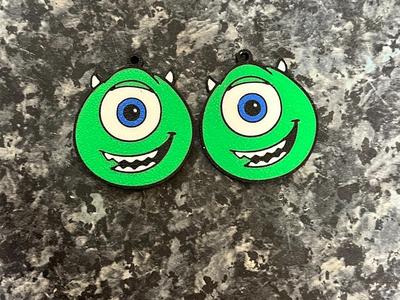 mike wazowski earrings