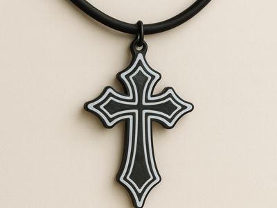 Modern Style Cross Pendant