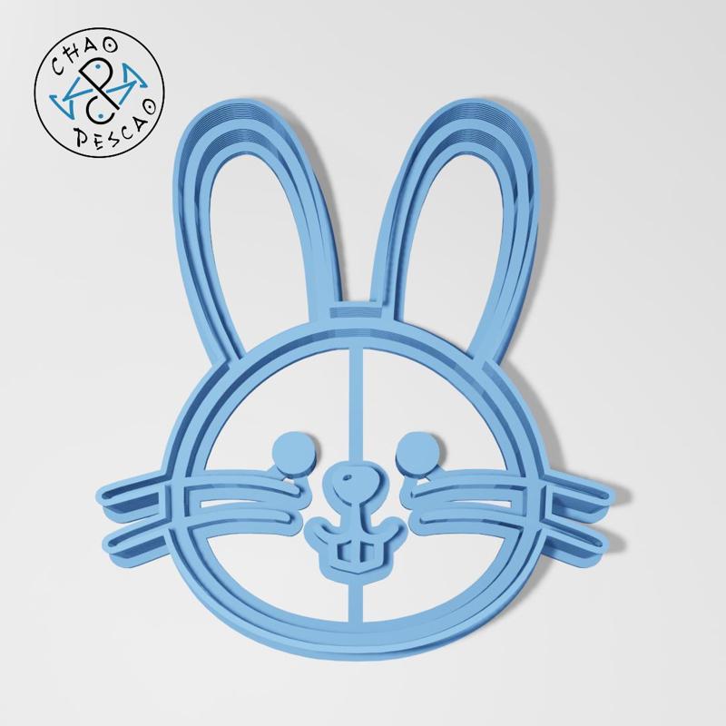 Easter Bunny Head - Cookie Cutter - Fondant