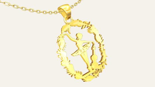 Ballerina Pendant 1007