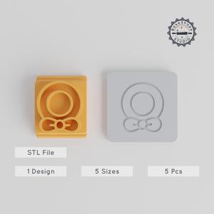 Wreath Stamp Tile Set, 5 Sizes 20-40mm, Perfect for Clay & Cookies, Holiday Garland Decoration, Festive Ornament for Soft Materials PRODUCT_4788