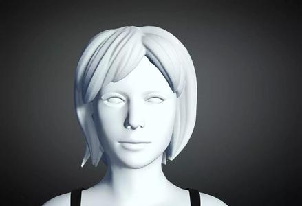 3D Hair style for Female 39 3D mode