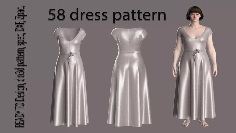 58 dress pattern for women