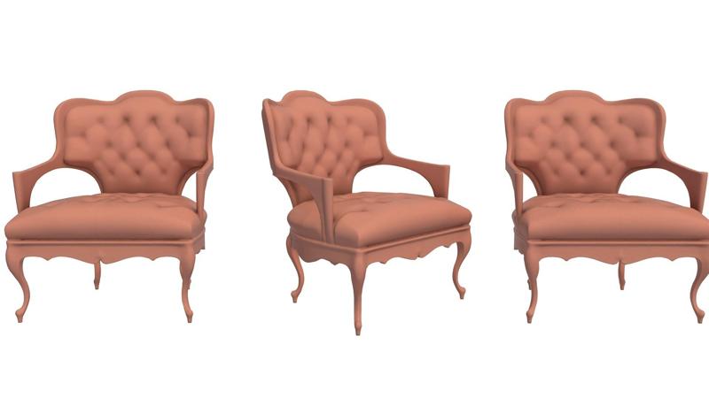 Chair stl / Lounge Chair stl / Dinning Chair printer / Armchair