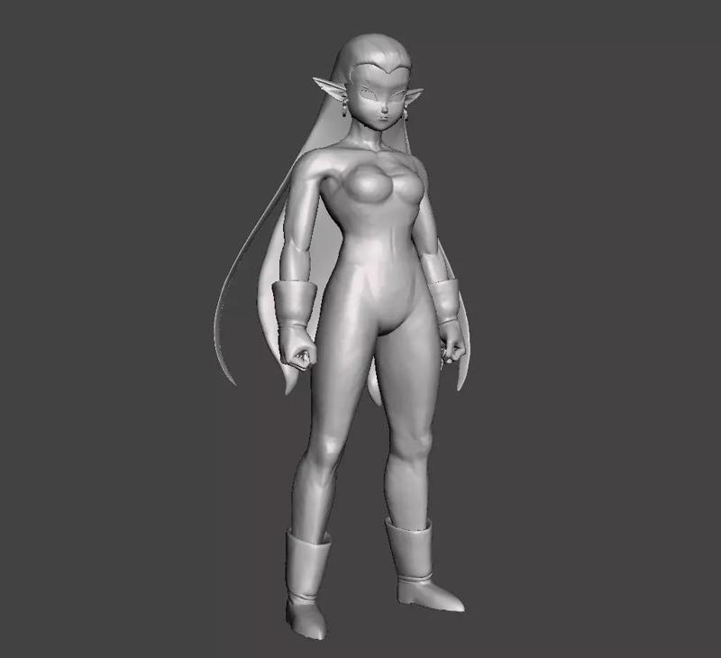 Cocotte 3D Model female character