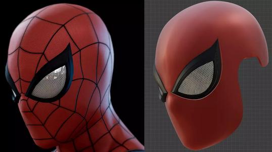 HIGHLY ACCURATE Spider Man PS4 Advanced Suit Faceshell