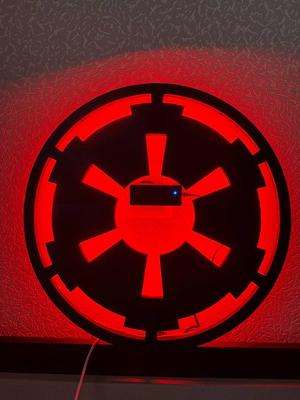 Star Wars Galactic Empire Logo with LED backlight