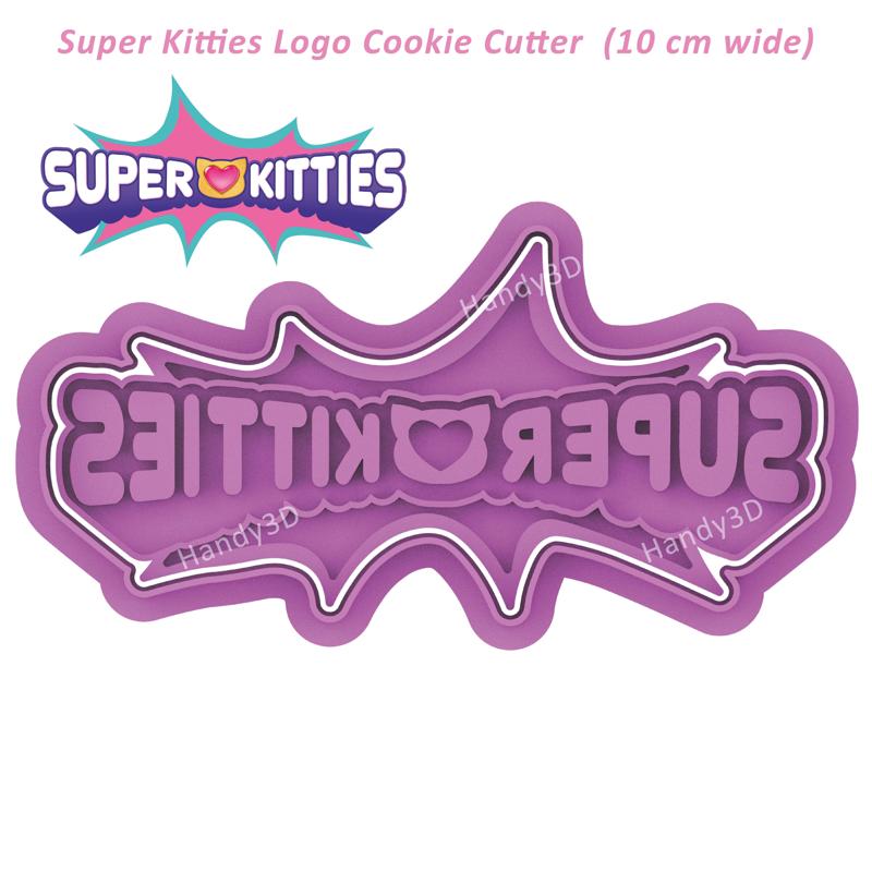 Super Kitties Logo Cutter - 10 cm