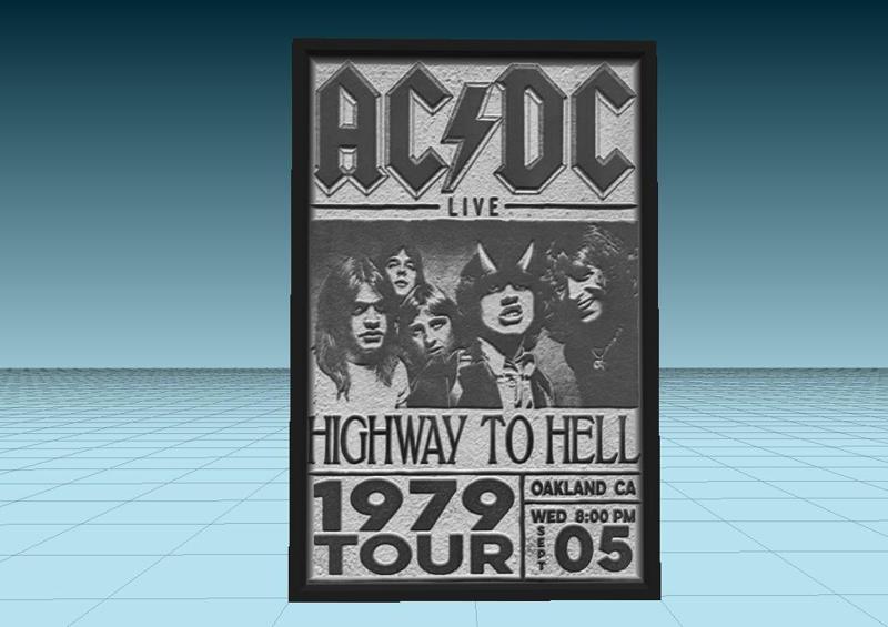 ac dc - wall poster