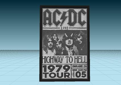ac dc - wall poster