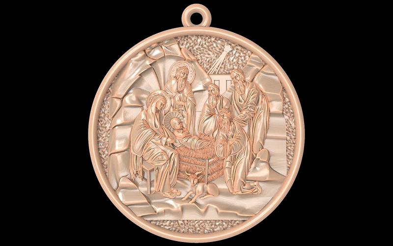 The baby Jesus was born pendant jewelry Mother Mary with Jesus