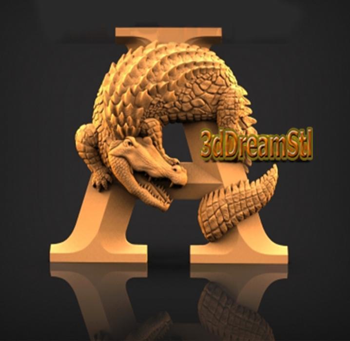 alligator STL model, CNC router engraver, artcam, aspire, cnc files, wood, art, wall decor, CNC