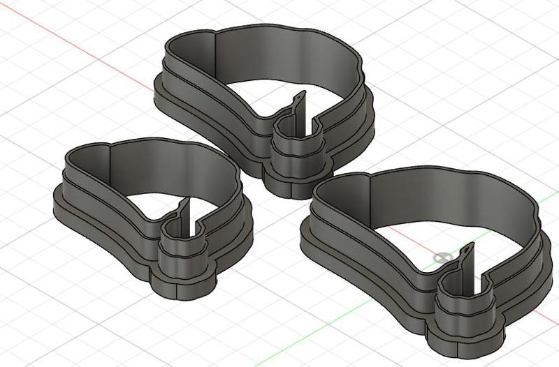 santa's hat clay cutter set