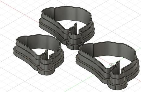 santa's hat clay cutter set