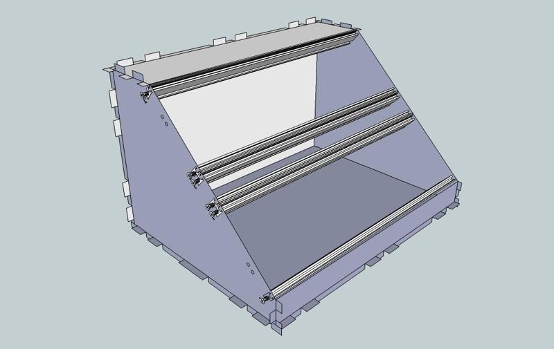 Eurorack Lasercut Case 84HP 7U Studio 10mm Acrylic