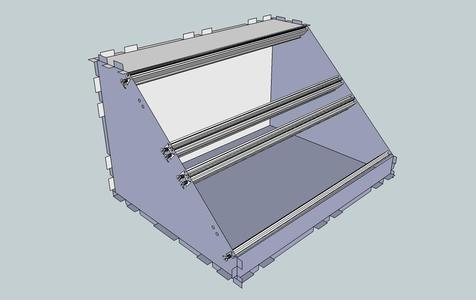 Eurorack Lasercut Case 84HP 7U Studio 10mm Acrylic