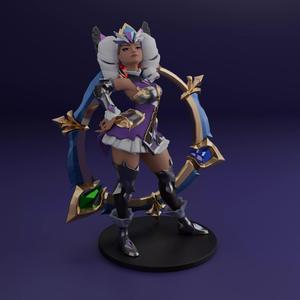 Battle Queen Qiyana From League of Legends Ready For Printing