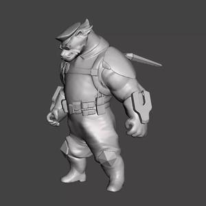 Captain Volibear 3D Model
