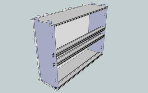 Eurorack Lasercut Case 84HP 7U 123mm 10mm Acrylic