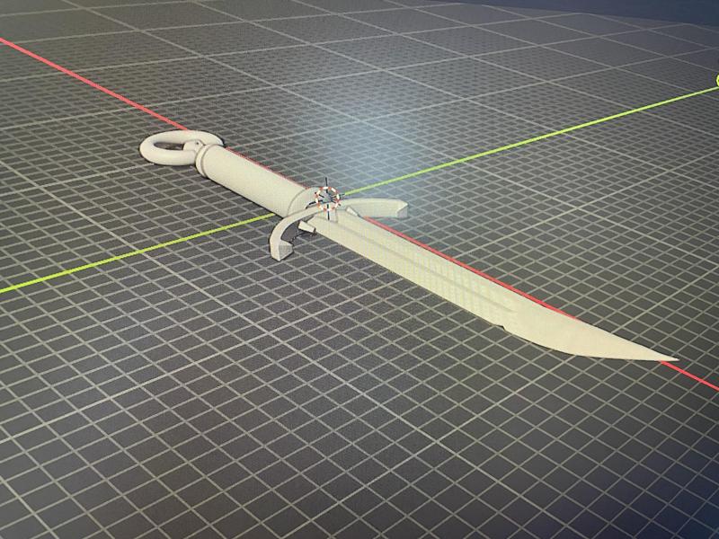 Astarion inspired dagger keyring/earring