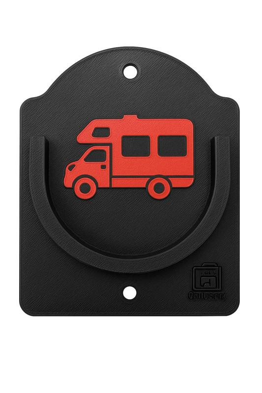 Motorhome gas cap holder