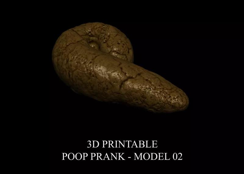 3D PRINTABLE POOP PRANK - MODEL 02