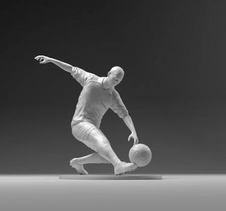 Footballer 03 Footstrike 10 Stl