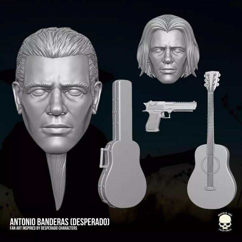 El Mariachi Antonio Banderas 3D printable For Action Figures