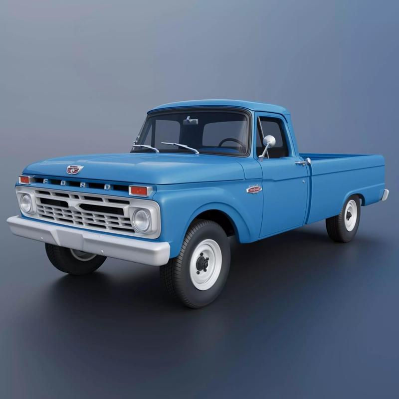 Pickup Truck F100 Long Bed 1966