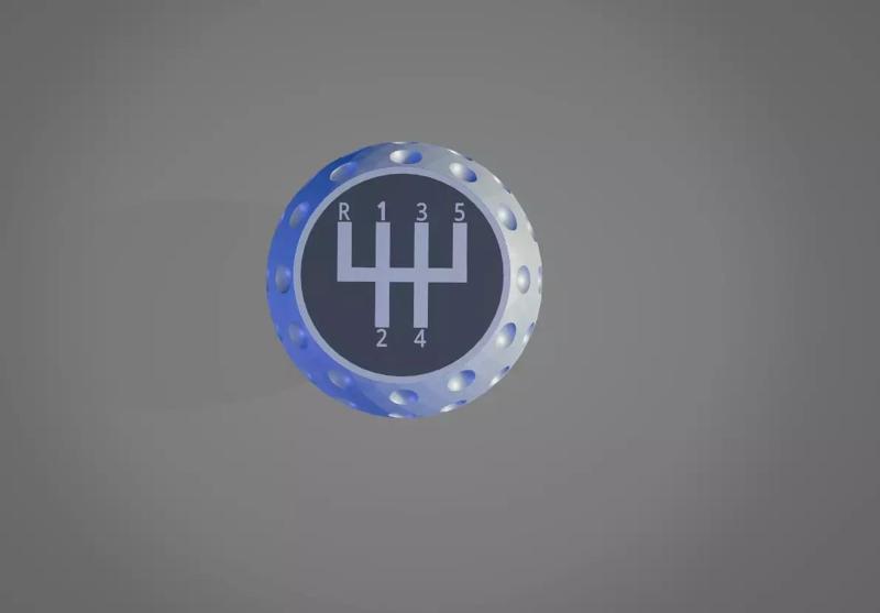 Universal 3D Printable Golf Ball Style 5Spd Gear Knob