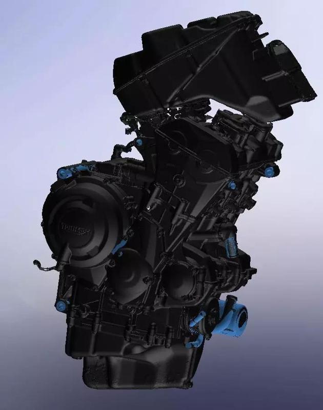 Triumph 675 engine from scan