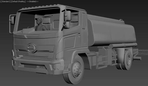STL fuel Truck 72 scale
