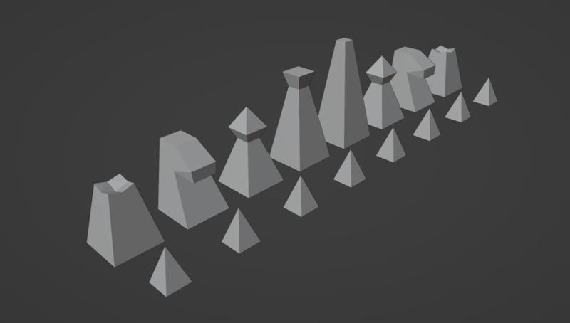 LOW POLY CHESS FULL SET