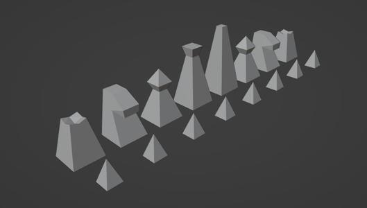 LOW POLY CHESS FULL SET