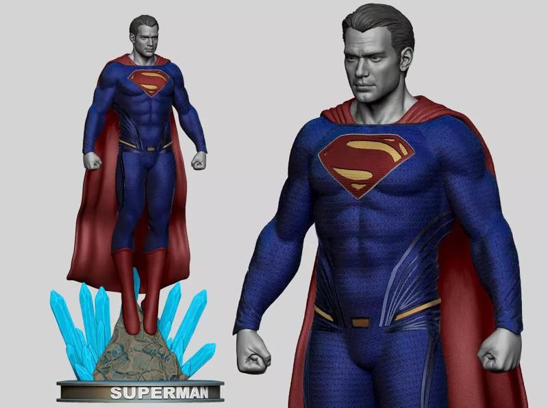 Henry Cavill     Man of Steel Superman 3D printable High quality