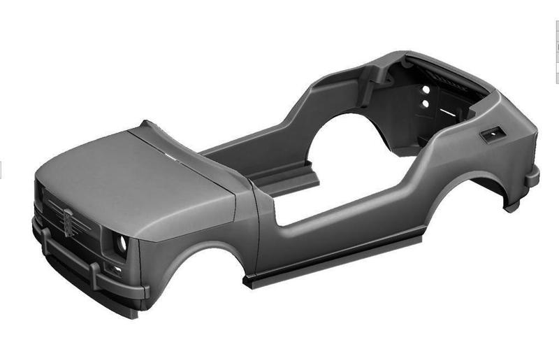 Fiat 126 Open Top Mini Car Body