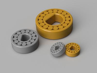 Dshaft Bearing - Customizable Fusion 360 Model