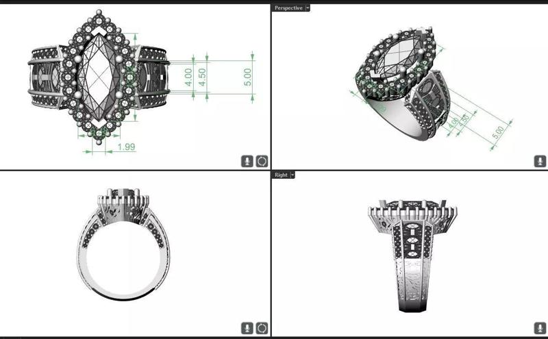Marquise Elaborate looking engagement ring