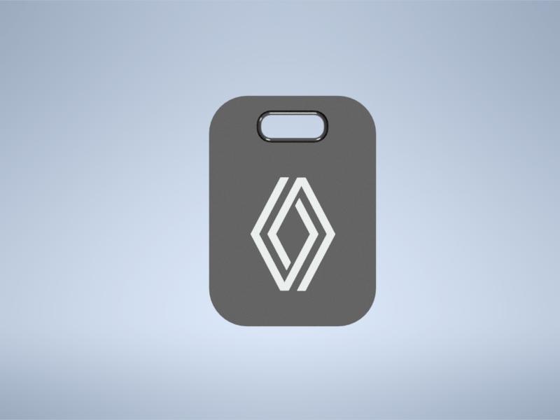 Renault logo emblem keychain keyring