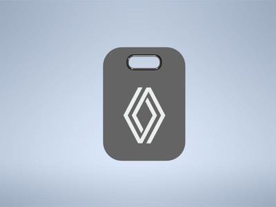 Renault logo emblem keychain keyring