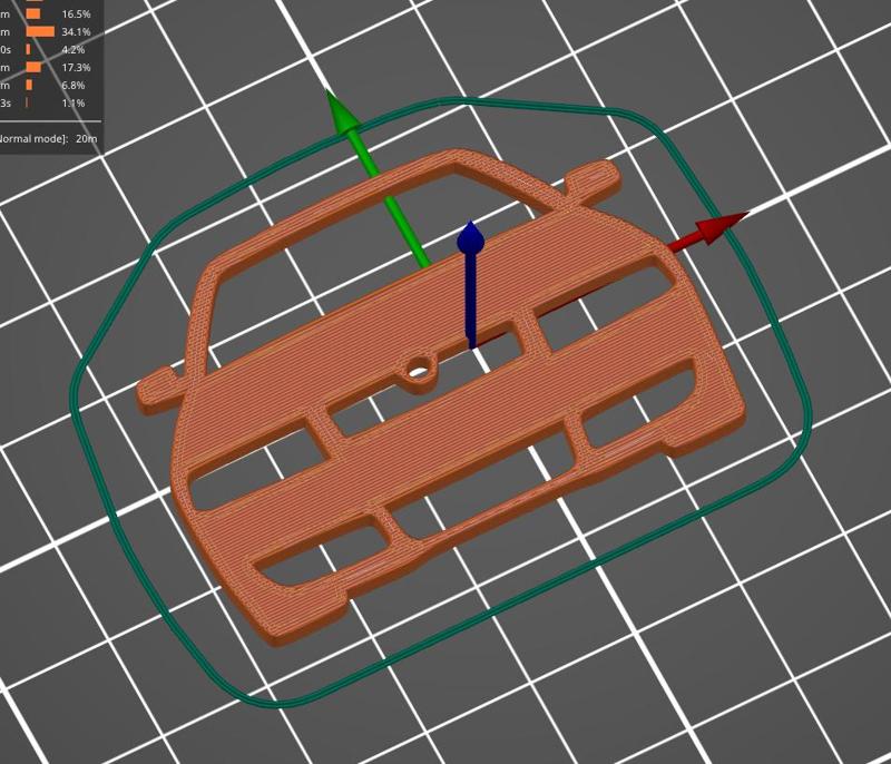 Skoda Octavia I key silhouette