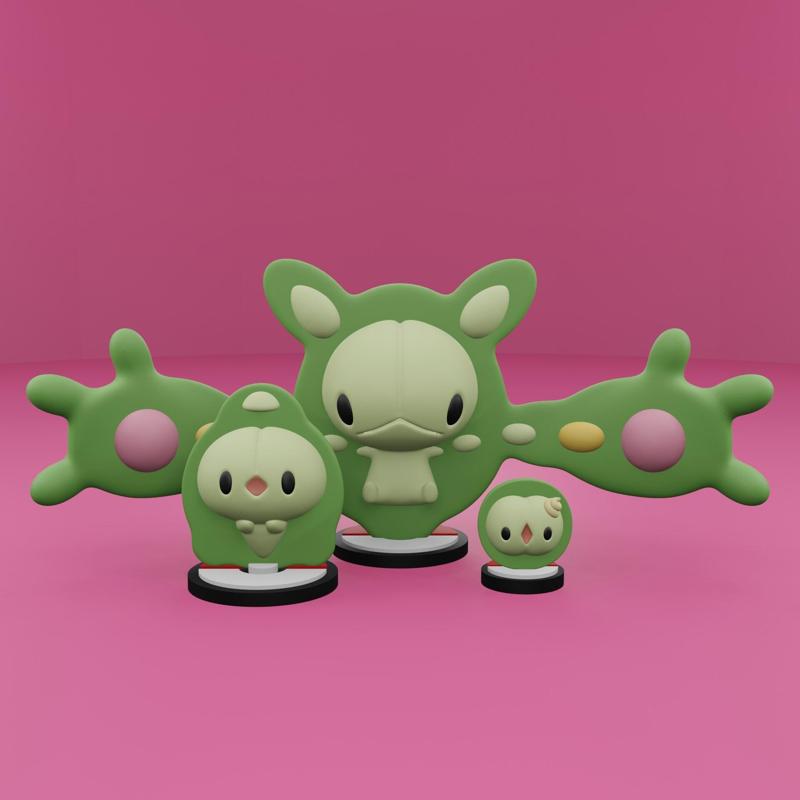 Pokemon No. 577-579 Solosis, Duosion, Reuniclus